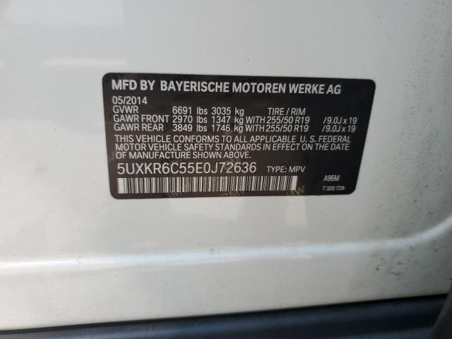 VIN 5UXKR6C55E0J72636 2014 BMW X5, Xdrive50I no.13