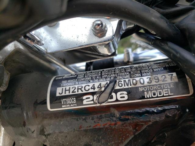 2006 HONDA VT750 CDA JH2RC44496M003927