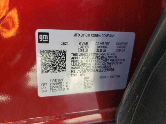 2024 CHEVROLET TRAILBLAZE - KL79MPS26RB209096