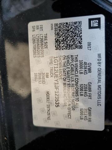 2018 GMC SIERRA K25 - 1GT12UEY1JF123535