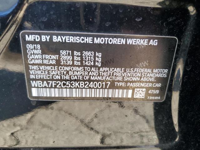2019 BMW ALPINA B7 WBA7F2C53KB240017
