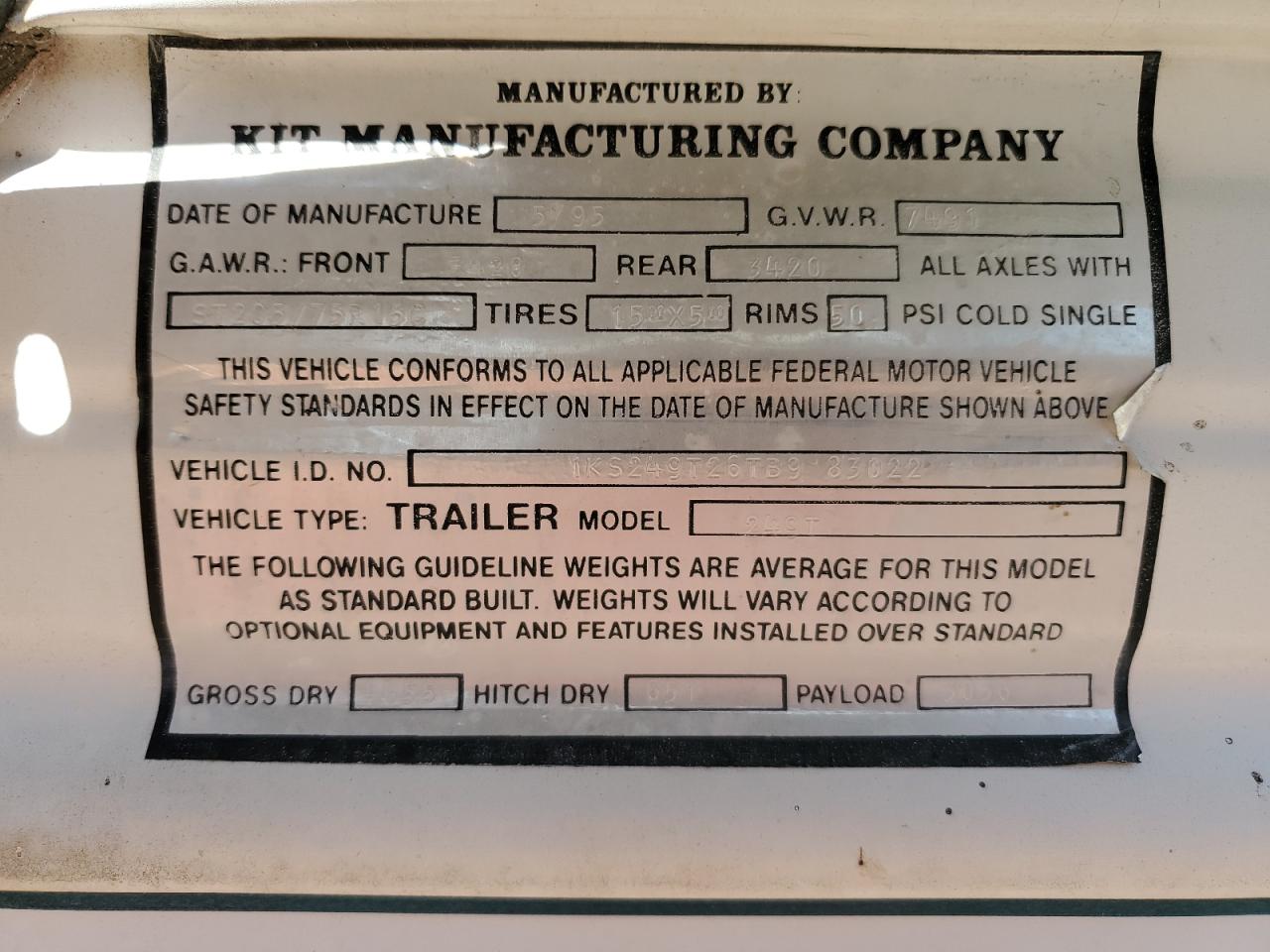 Lot #2974766173 1996 KIT SPORTSMAST