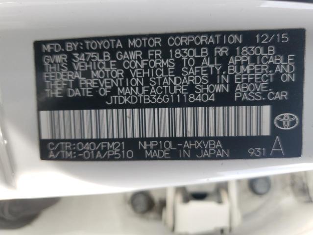 2016 TOYOTA /S/LE/XLE JTDKDTB36G1118404