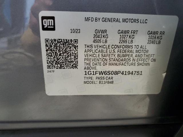 2023 CHEVROLET BOLT EV 1L - 1G1FW6S08P4194751