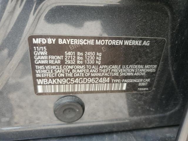 2016 BMW 550 I - WBAKN9C54GD962484