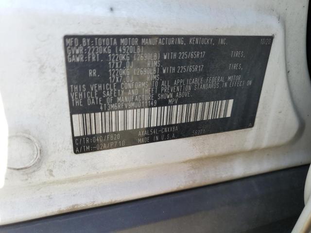 2021 TOYOTA RAV4 HYBRI 4T3M6RFV9MU011149