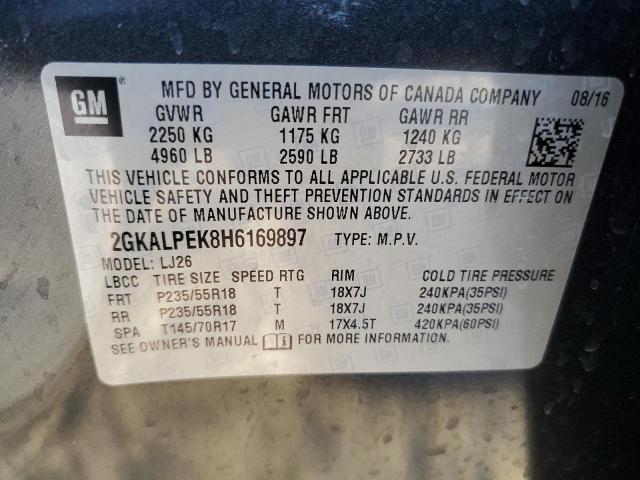 2017 GMC TERRAIN SL - 2GKALPEK8H6169897