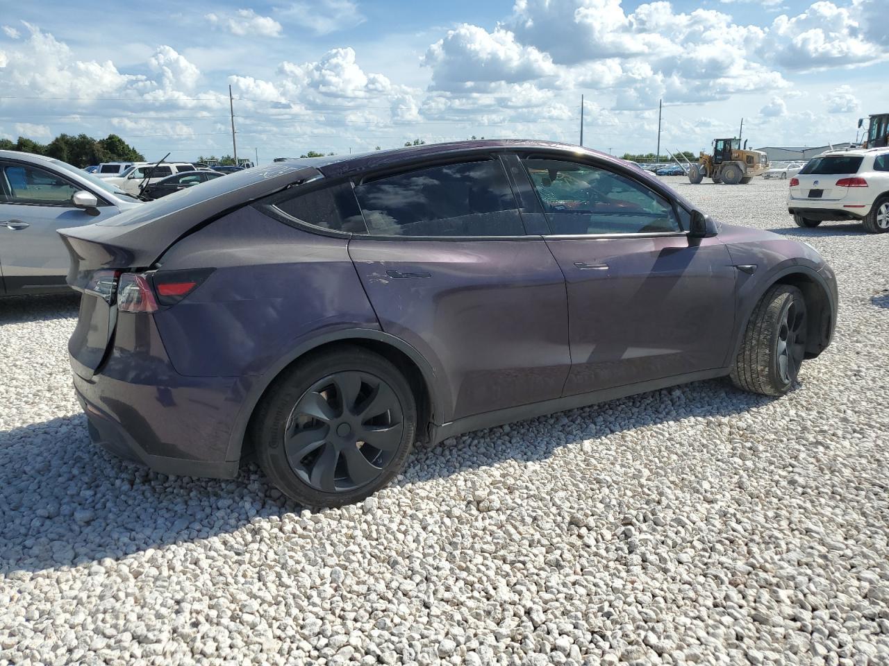 TESLA MODEL Y 2021 purple  electric 5YJYGDEE0MF233152 photo #4