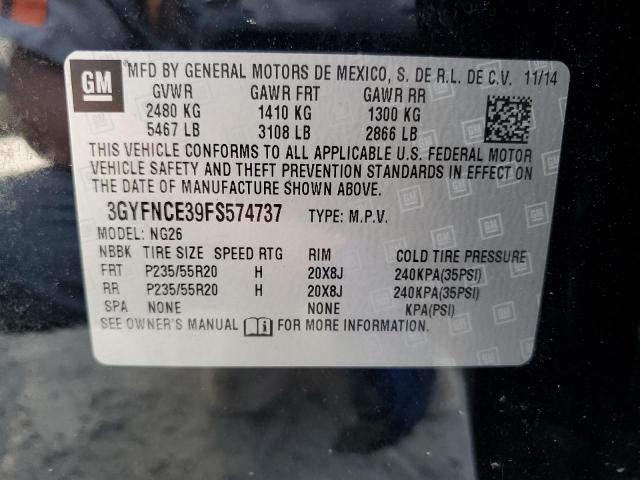 2015 CADILLAC SRX PERFOR - 3GYFNCE39FS574737