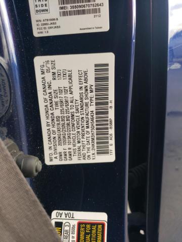 VIN 2HKRM3H75GH546434 2016 Honda CR-V, Exl no.13