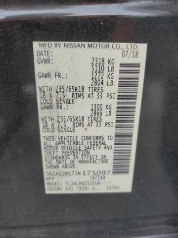 2018 NISSAN MURANO S - 5N1AZ2MG7JN175097