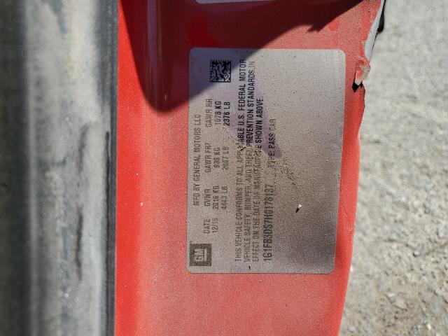 2017 CHEVROLET CAMARO LT - 1G1FB3DS7H0178137