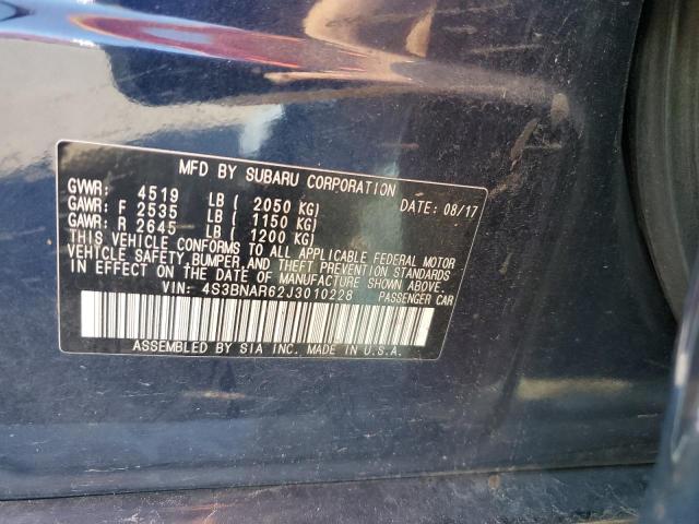 2018 SUBARU LEGACY SPO 4S3BNAR62J3010228