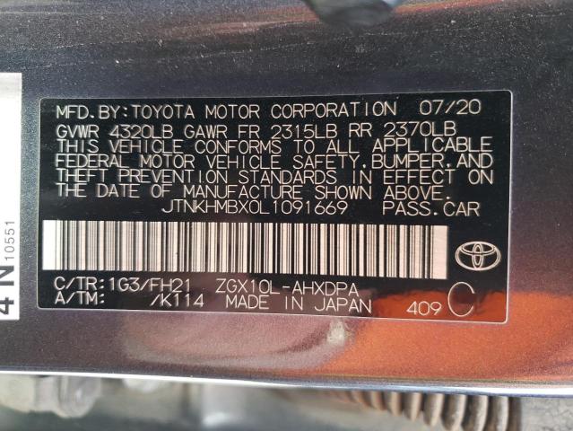 2020 TOYOTA C-HR XLE - JTNKHMBX0L1091669