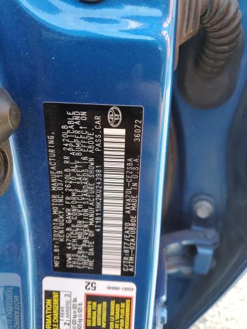 2019 TOYOTA CAMRY L - 4T1B11HK2KU243981