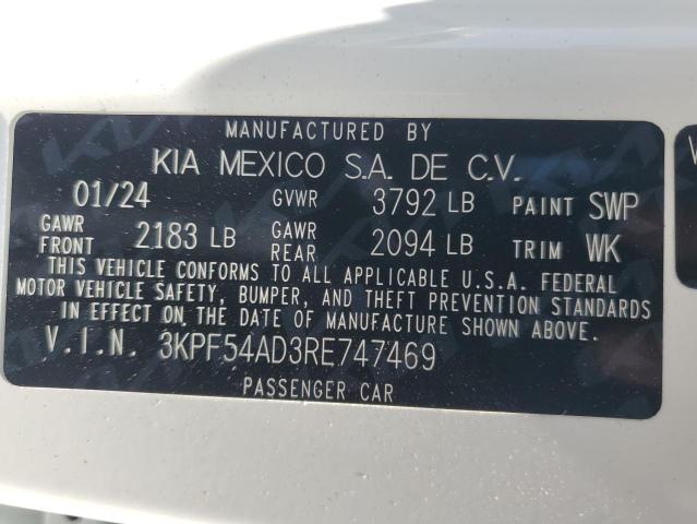2024 KIA FORTE GT L - 3KPF54AD3RE747469