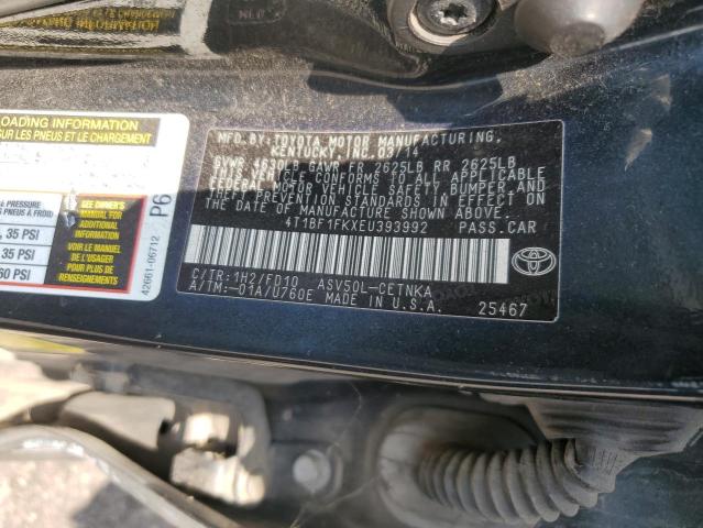 VIN 4T1BF1FKXEU393992 2014 Toyota Camry, L no.12