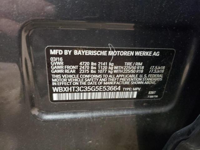 VIN WBXHT3C35G5E53664 2016 BMW X1, Xdrive28I no.14