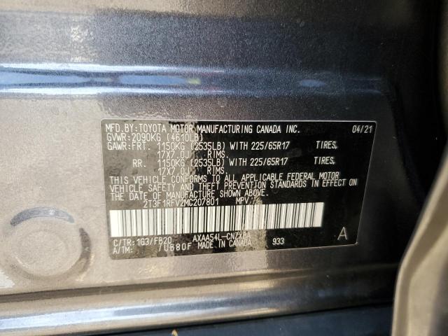 2021 TOYOTA RAV4 LE - 2T3F1RFV2MC207801