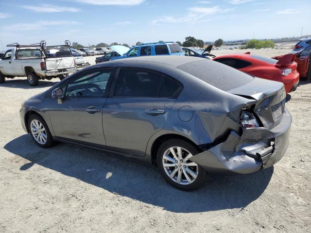 HONDA CIVIC EX 2012 gray sedan 4d gas 19XFB2F86CE371320 photo #3