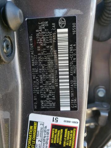 VIN 4T1C11AK1PU109646 2023 Toyota Camry, LE no.12