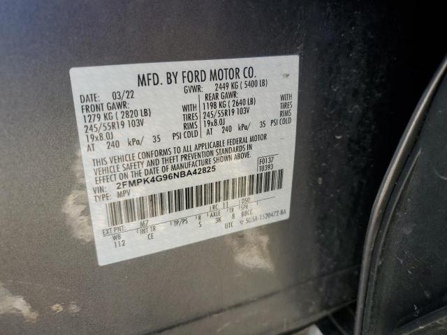 2022 FORD EDGE SE - 2FMPK4G96NBA42825