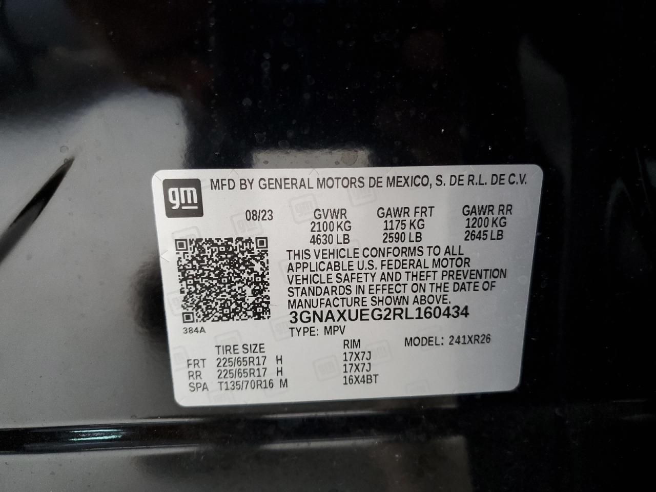 Lot #2761640771 2024 CHEVROLET EQUINOX LT