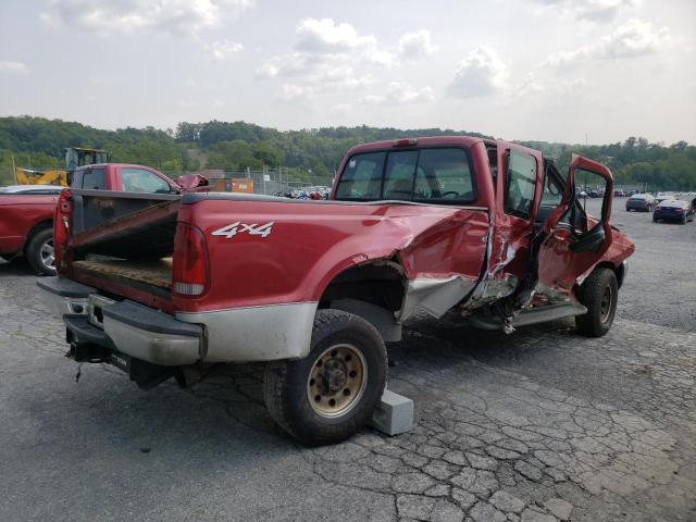 FORD F350 SRW S 2002 red  diesel 1FTSX31F62EB04460 photo #4