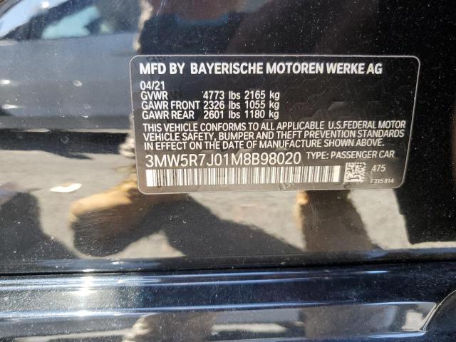 2021 BMW 330XI - 3MW5R7J01M8B98020