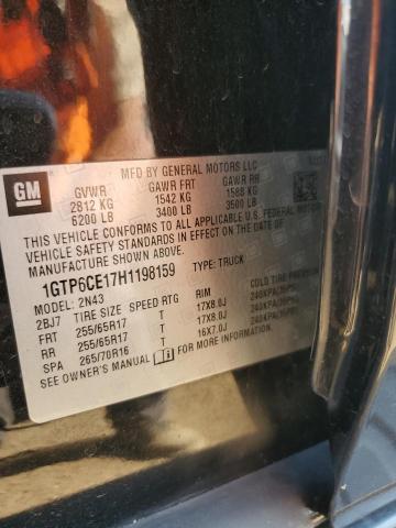 2017 GMC CANYON SLE - 1GTP6CE17H1198159