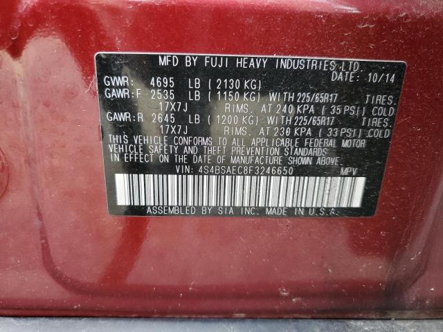 2015 SUBARU OUTBACK 2. - 4S4BSAEC8F3246650