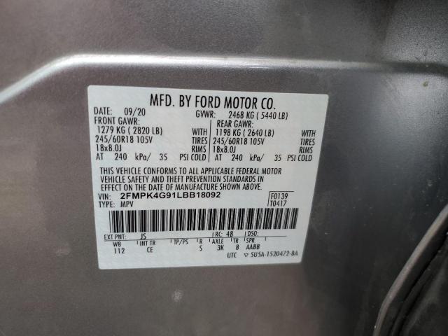 2020 FORD EDGE SE - 2FMPK4G91LBB18092