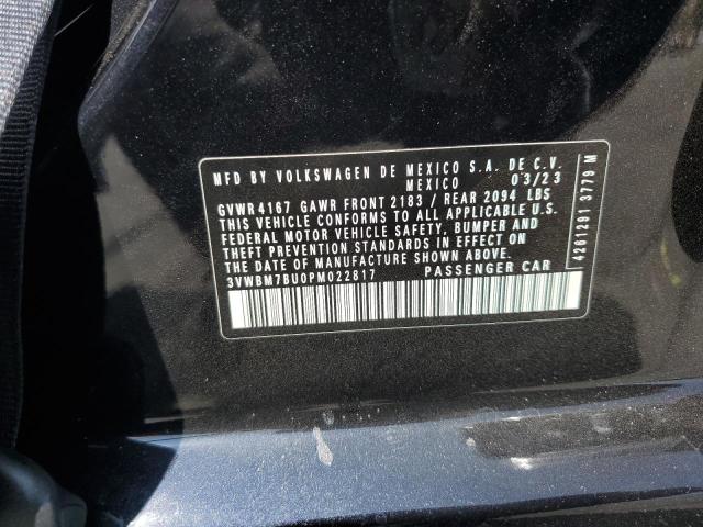 2023 VOLKSWAGEN JETTA SPOR - 3VWBM7BU0PM022817