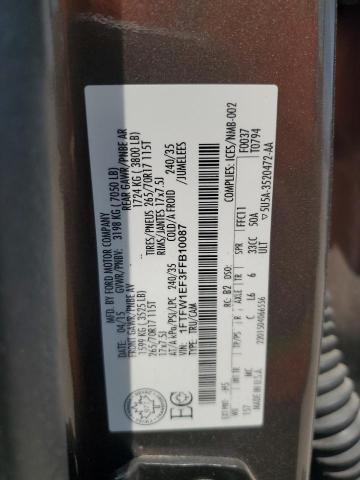 2015 FORD F150 SUPER - 1FTFW1EF3FFB10087