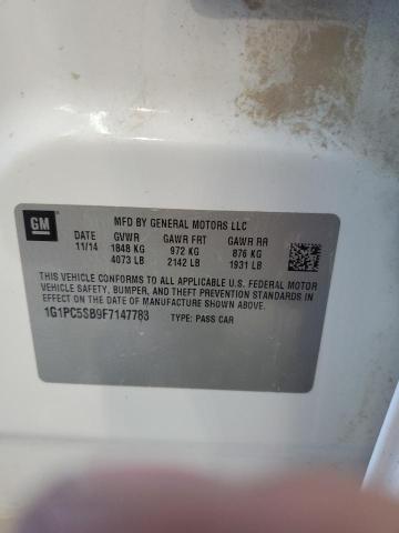 2015 CHEVROLET CRUZE LT - 1G1PC5SB9F7147783