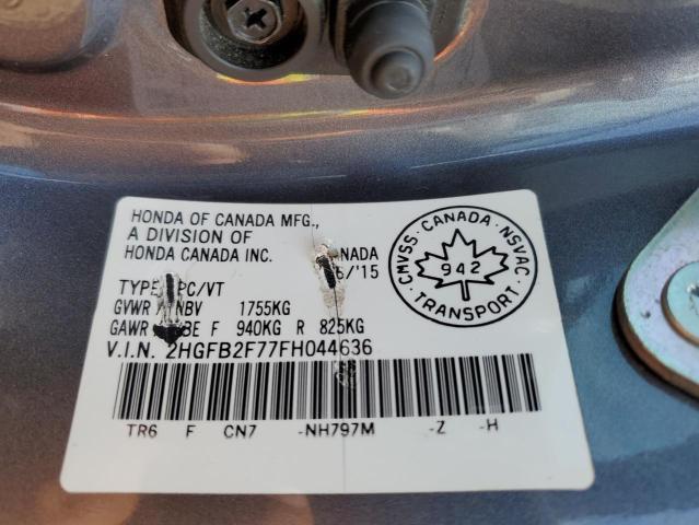 2015 HONDA CIVIC SE - 2HGFB2F77FH044636