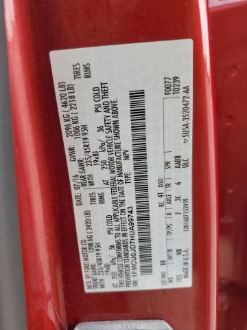 2017 FORD ESCAPE TIT - 1FMCU0JD7HUA99743