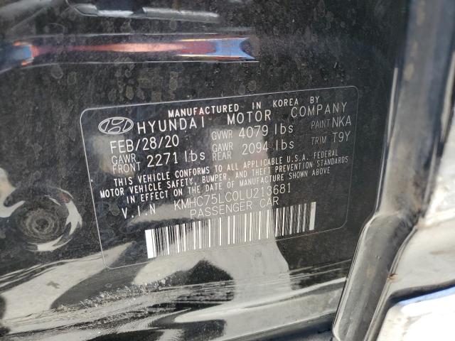 VIN KMHC75LC0LU213681 2020 Hyundai Ioniq, SE no.12