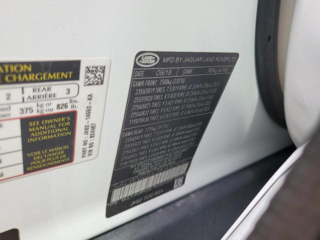 2019 LAND ROVER 1448JON - SALWV2SV3KA824967