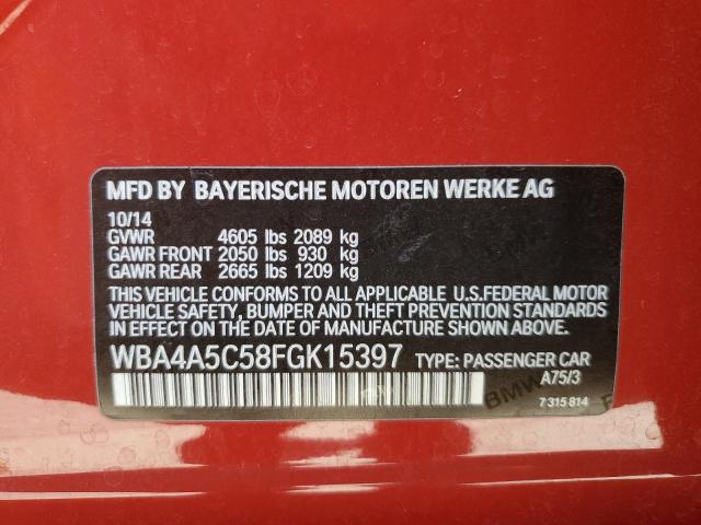 VIN WBA4A5C58FGK15397 2015 BMW 4 Series, 428 I Gran... no.12