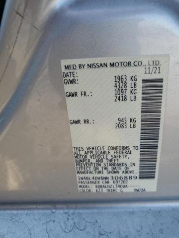 2022 NISSAN ALTIMA SV - 1N4BL4DV6NN306889