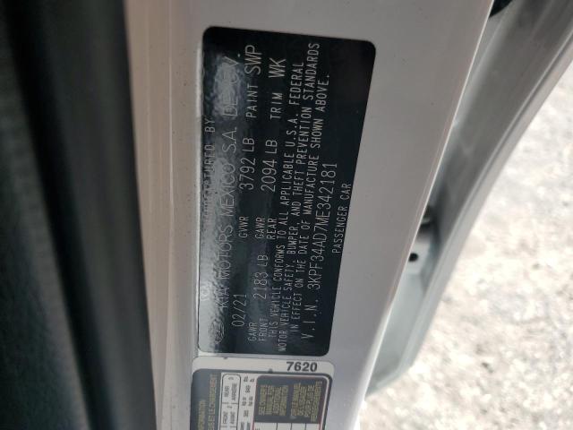 2021 KIA FORTE GT L - 3KPF34AD7ME342181
