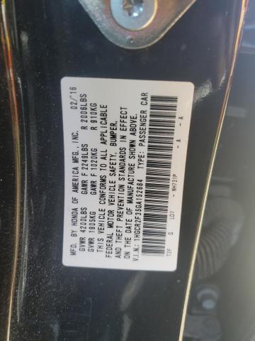 VIN 1HGCR2F35GA152684 2016 Honda Accord, LX no.13