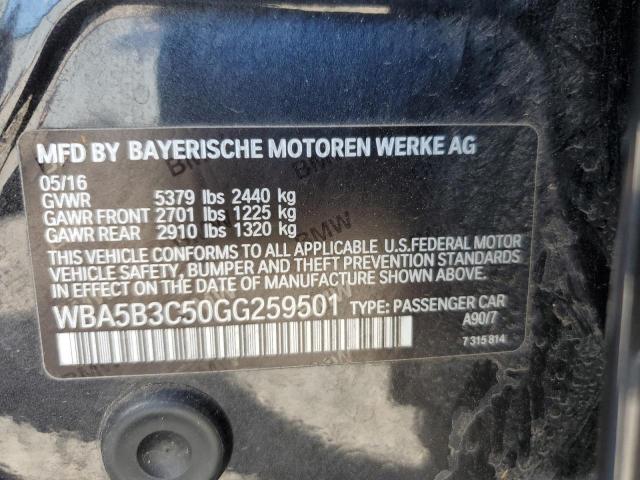 VIN WBA5B3C50GG259501 2016 BMW 5 Series, 535 XI no.12