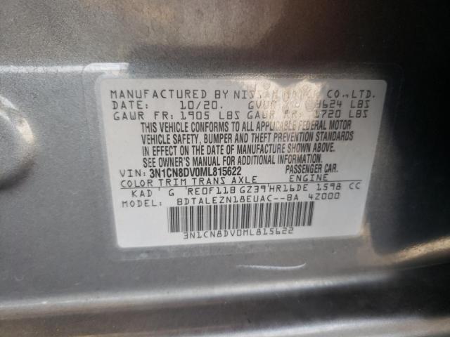 2021 NISSAN VERSA S - 3N1CN8DV0ML815622