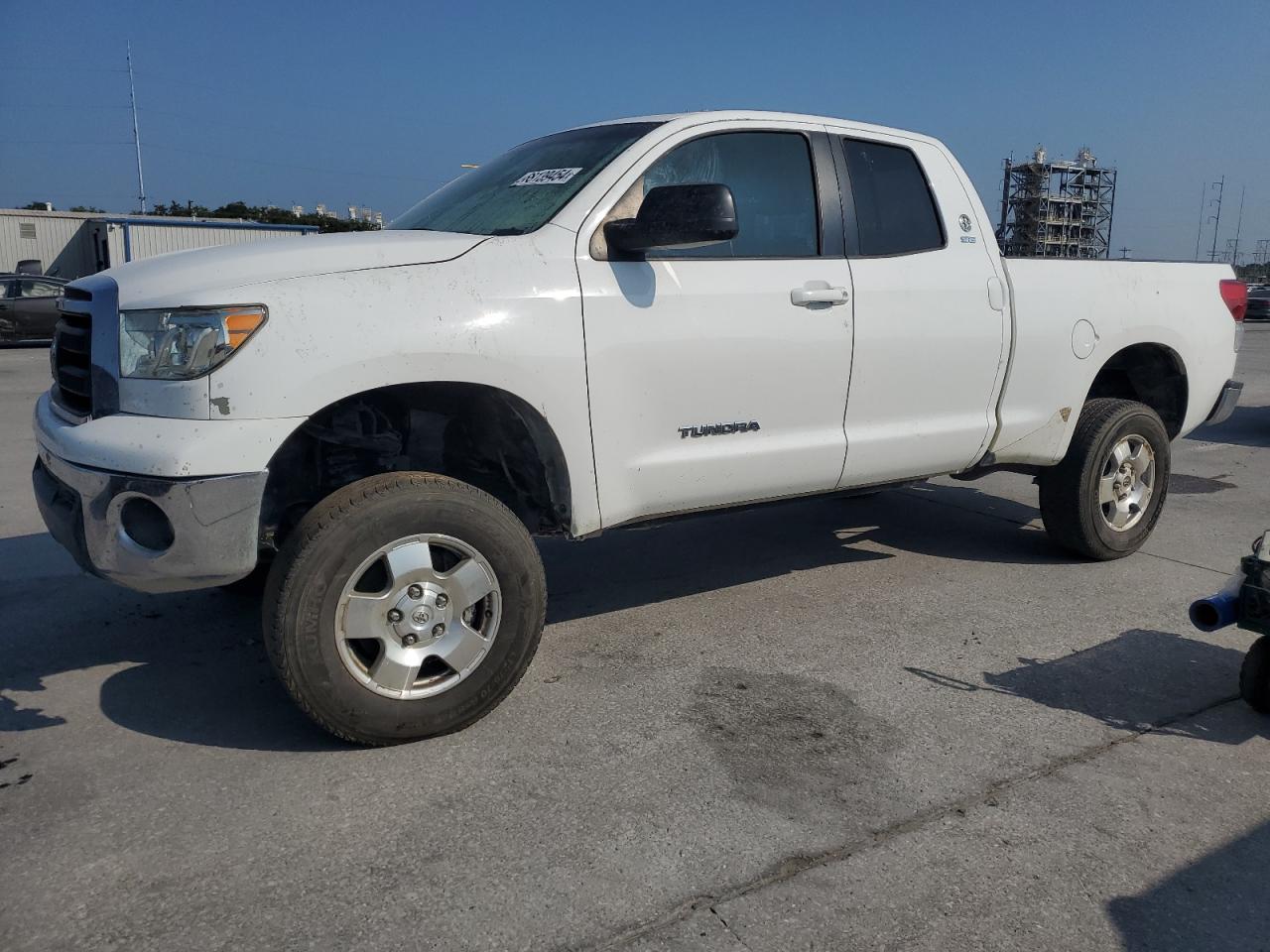 TOYOTA TUNDRA DOU 2013 white  gas 5TFRM5F18DX057794 photo #1