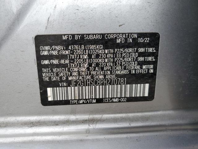 2023 SUBARU CROSSTREK - JF2GTHSC8PH270781