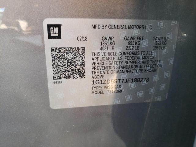 2018 CHEVROLET MALIBU LT - 1G1ZD5ST7JF188278