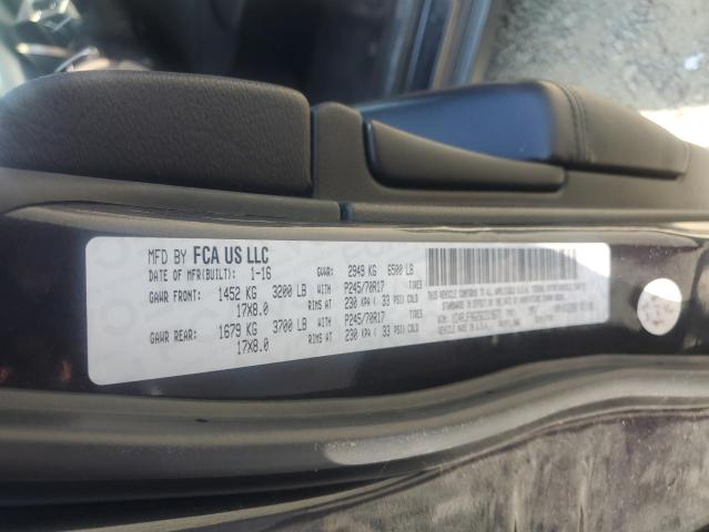 2016 JEEP GRAND CHER - 1C4RJFAG2GC319671