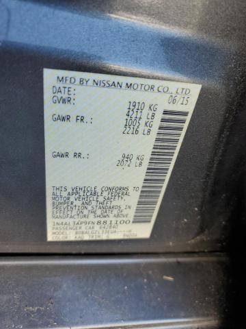2015 NISSAN ALTIMA 2.5 - 1N4AL3AP9FN881100